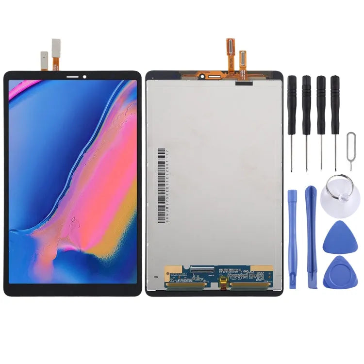 Origineel LCD-schermdigitizer volledige montage in zwart voor Samsung Galaxy Tab A 8.0 met S Pen (2019) SM-P205 LTE