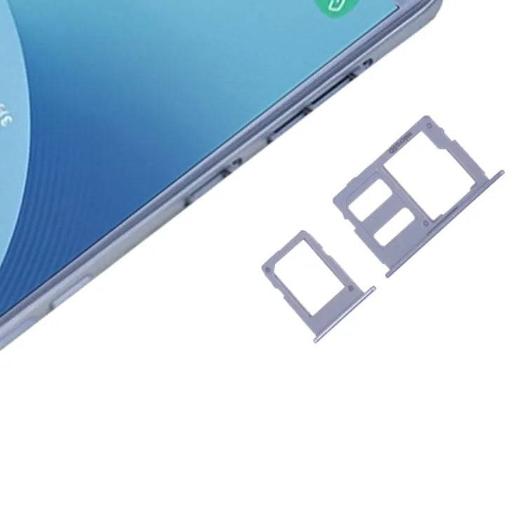 Combinatie SIM-lade met micro SD-lade in blauw voor Samsung Galaxy J3 J5 J7 (2017) J330 J530 J730