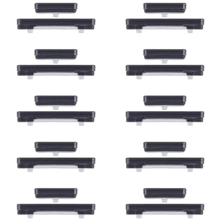 Set 10 stuks aan/uit-knop en volumeknop in zwart voor Samsung Galaxy S23+ SM-S916B