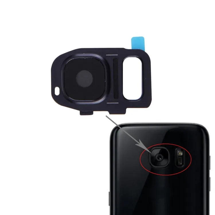 Achteruitrijcameralens cover voor Samsung Galaxy S7 SM-G930 (zwart)