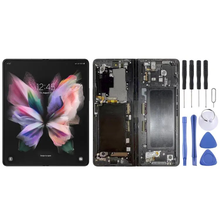 Origineel LCD-scherm met digitizer en frame voor Samsung Galaxy Z Fold3 SM-F926B (zwart)