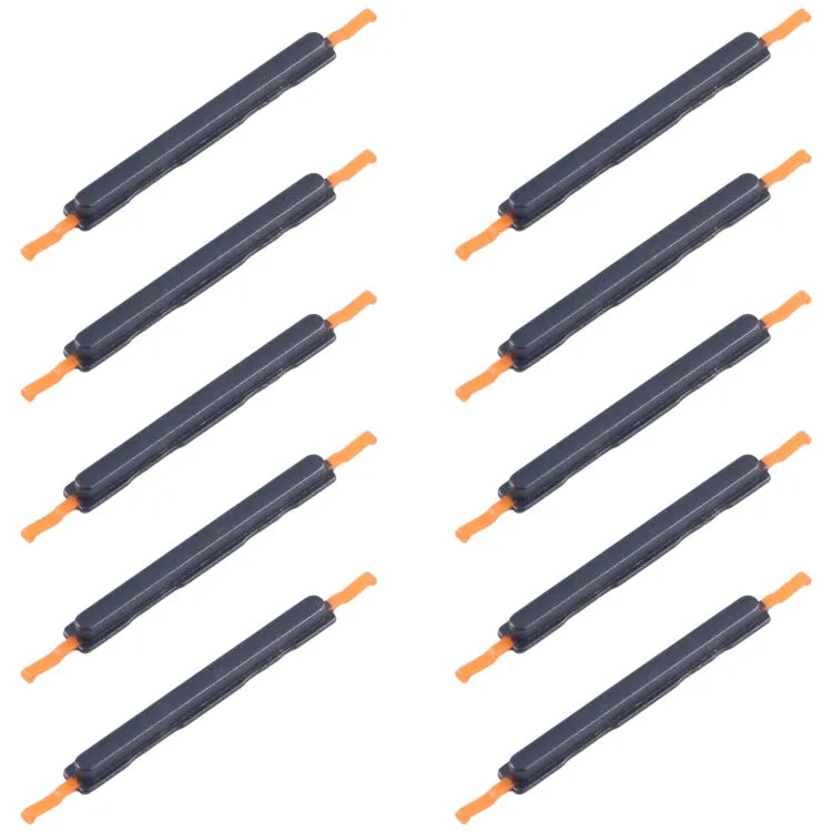 Set 10 stuks originele aan/uit-knop en volumeknop in zwart voor Samsung Galaxy A05s 5G SM-A057F