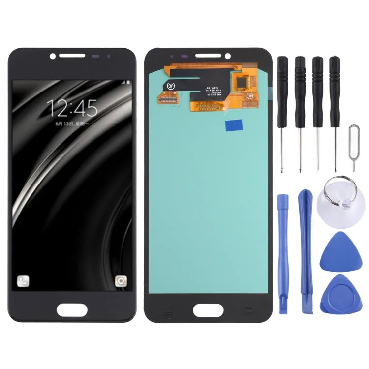 OLED LCD-schermdigitizer volledige montage voor Samsung Galaxy C5 SM-C5000 (zwart)