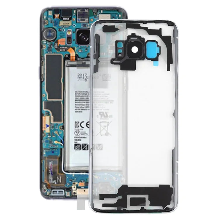 Transparante batterij-achterklep met cameralensframe voor Samsung Galaxy S8 SM-G950