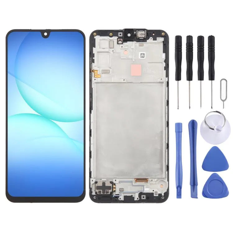 Origineel LCD-schermdigitizer volledige montage met frame voor Samsung Galaxy A17 4G SM-A175