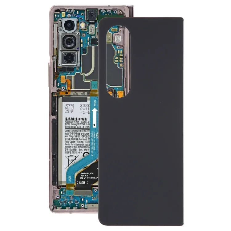Batterij-achterklep in zwart voor Samsung Galaxy Z Fold4 SM-F936B