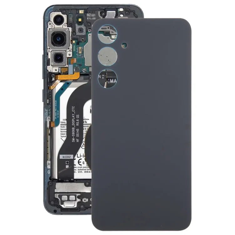 Glazen batterij-achterkant voor Samsung Galaxy S23 FE SM-S711B (zwart)