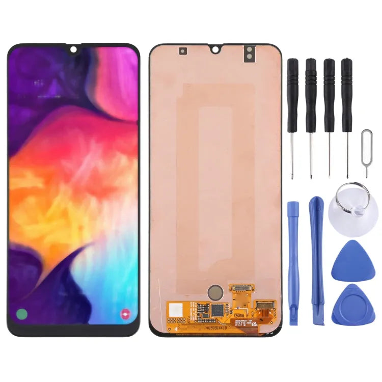 Origineel Super AMOLED-schermdigitizer volledige montage voor Samsung Galaxy A50 SM-A505