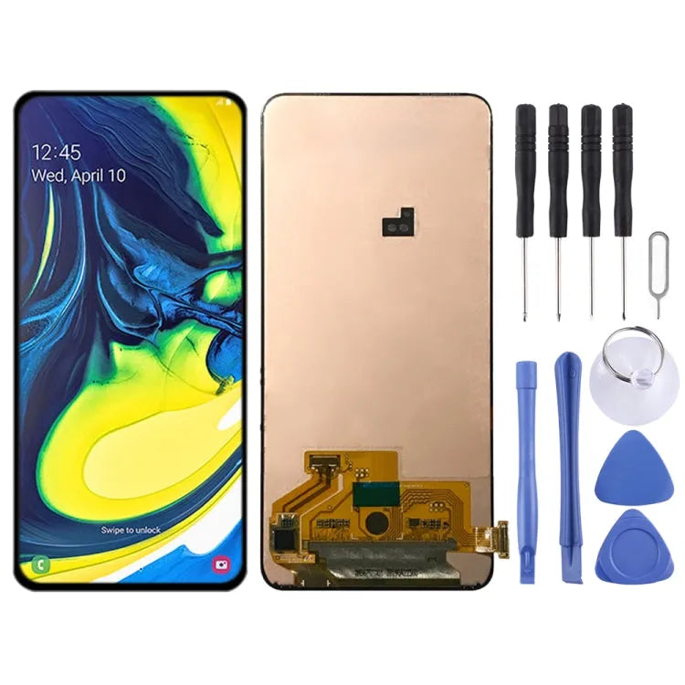 Origineel Super AMOLED-schermdigitizer volledige montage voor Samsung Galaxy A80 SM-A805
