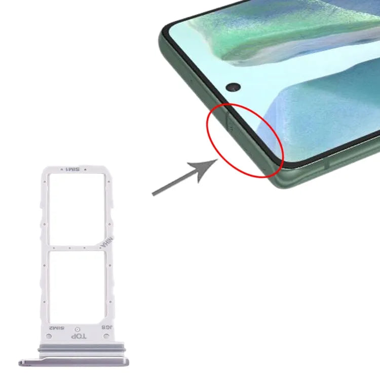 Dubbele SIM-kaartlade in zwart voor Samsung Galaxy Note20 SM-N980