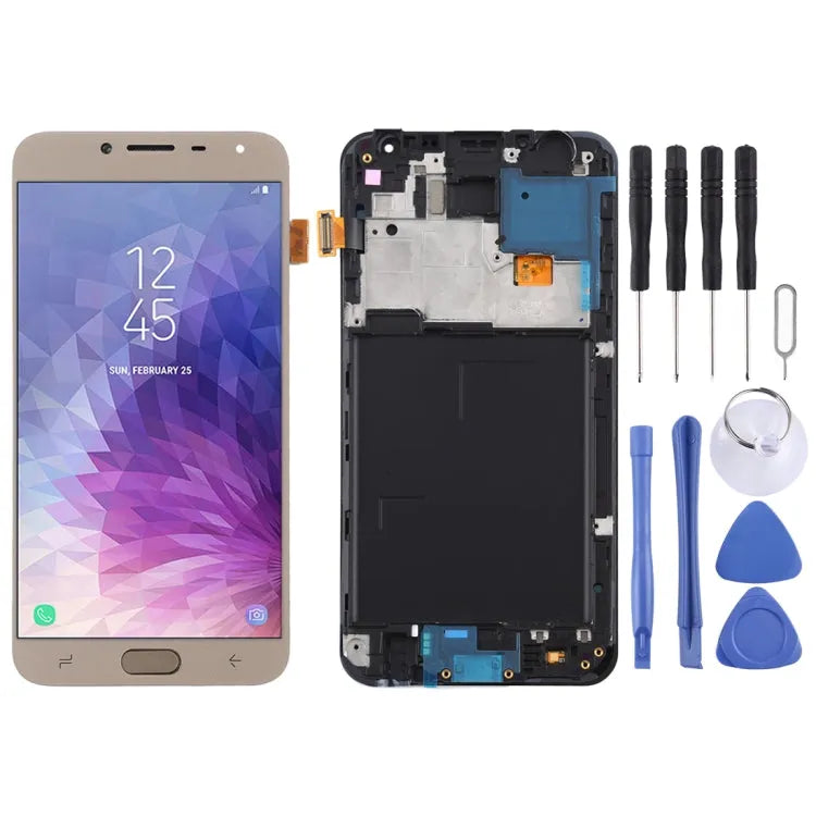 TFT LCD-scherm met digitizer en frame voor Samsung Galaxy J4 (2018) SM-J400F (goud)