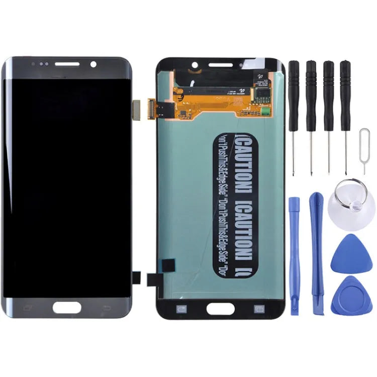 Origineel LCD-scherm met digitizer voor Samsung Galaxy S6 edge+ SM-G928 G928F G928G G928T G928A G928I (grijs)