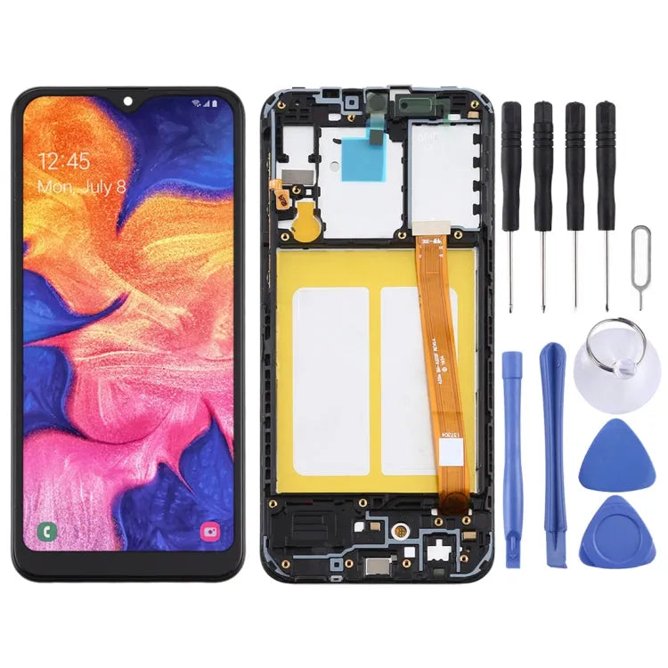 TFT LCD-scherm met digitizer en frame voor Samsung Galaxy A10e SM-A102 (zwart)