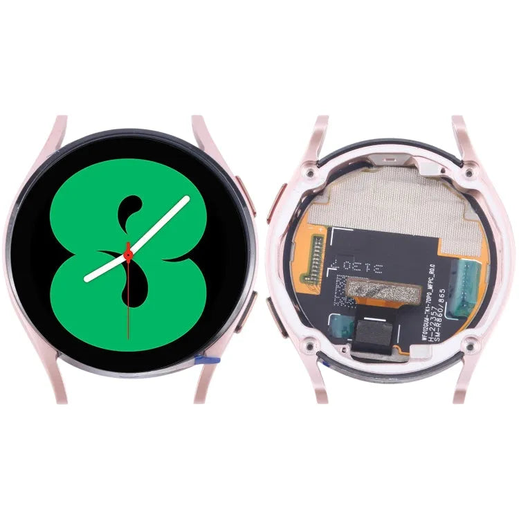 Originele LCD-schermdigitizer met frame voor Samsung Galaxy Watch4 40mm SM-R860 SM-R865 (roze)