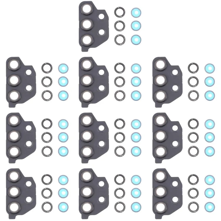 Set 10 stuks cameralens-cover in zwart voor Samsung Galaxy A32 5G SM-A326