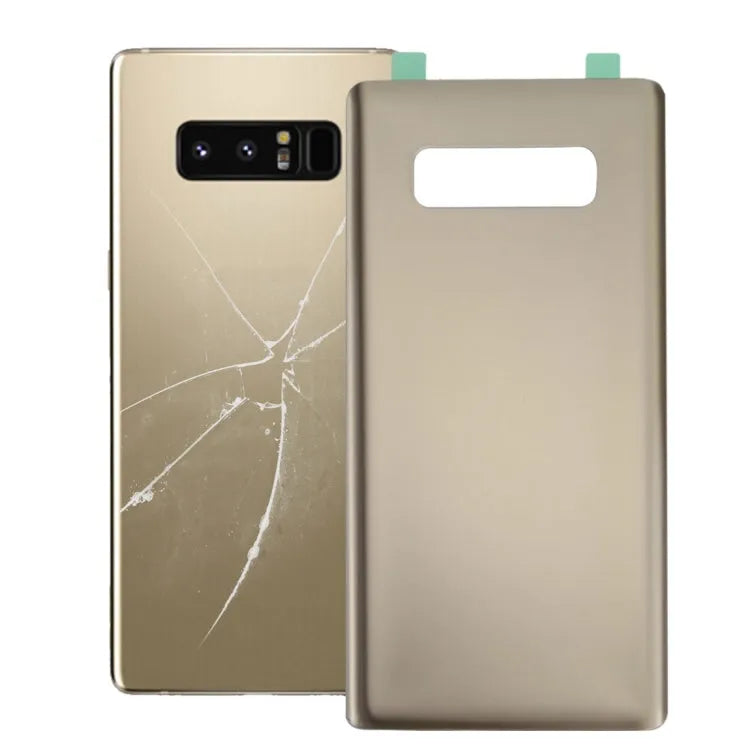 Glazen achterklep met lijm voor Samsung Galaxy Note 8 SM-N950 (goud)