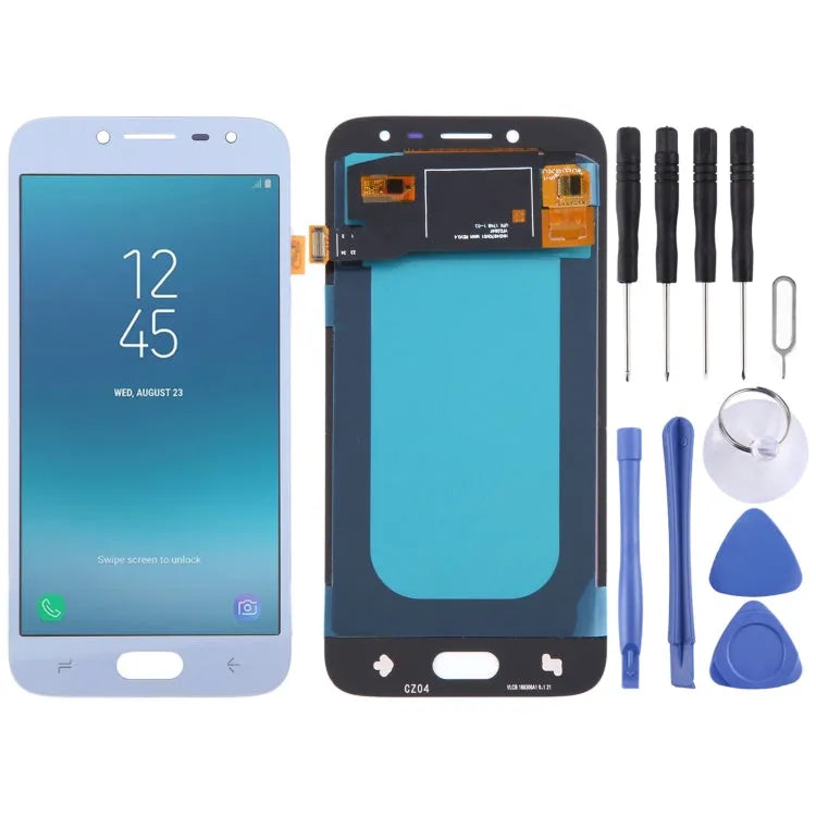 OLED LCD-schermdigitizer volledige montage voor Samsung Galaxy J2 Pro (2018) SM-J250 (blauw)