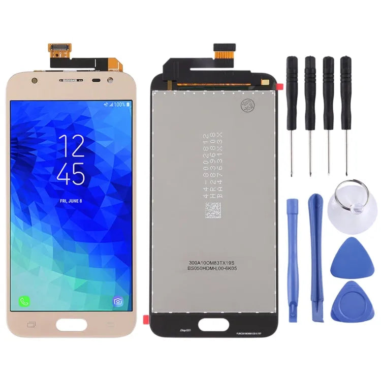 OEM LCD-scherm met digitizer volledige montage voor Samsung Galaxy J3 (2018) SM-J337 (goud)