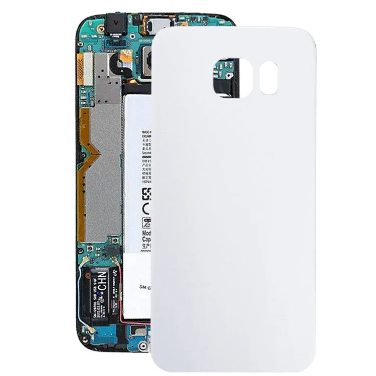 Batterij-achterklep in wit voor Samsung Galaxy S6 Edge SM-G925