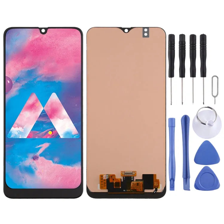 Incell LCD-schermdigitizer volledige montage voor Samsung Galaxy M30 en M30s (zwart)