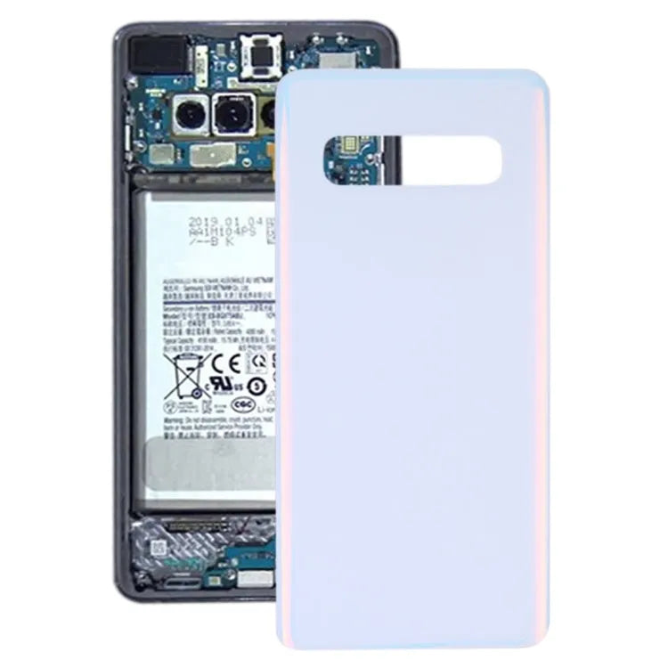 Originele batterij-achterklep in wit voor Samsung Galaxy S10 SM-G973F SM-G973U SM-G973W