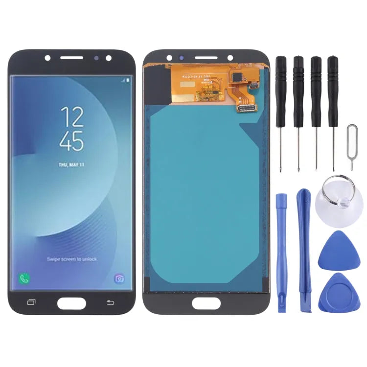 TFT LCD-schermdigitizer volledige montage in zwart voor Samsung Galaxy J7 (2017) J7 Pro SM-J730F SM-J730FM