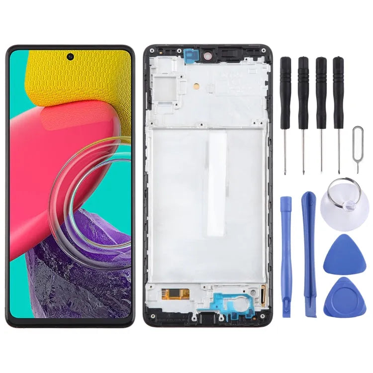 OLED LCD-schermdigitizer met frame voor Samsung Galaxy M53 SM-M536B 6,43 inch
