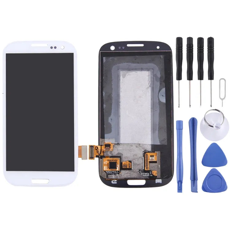 Origineel LCD-scherm met touch panel voor Samsung Galaxy SIII GT-I9300 (wit)