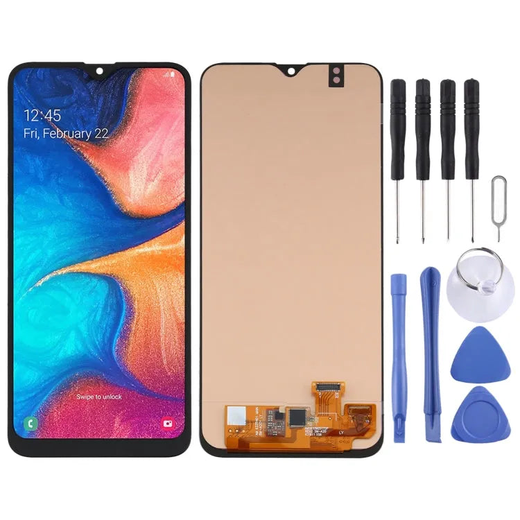 OLED LCD-schermdigitizer volledige montage voor Samsung Galaxy A20 SM-A205