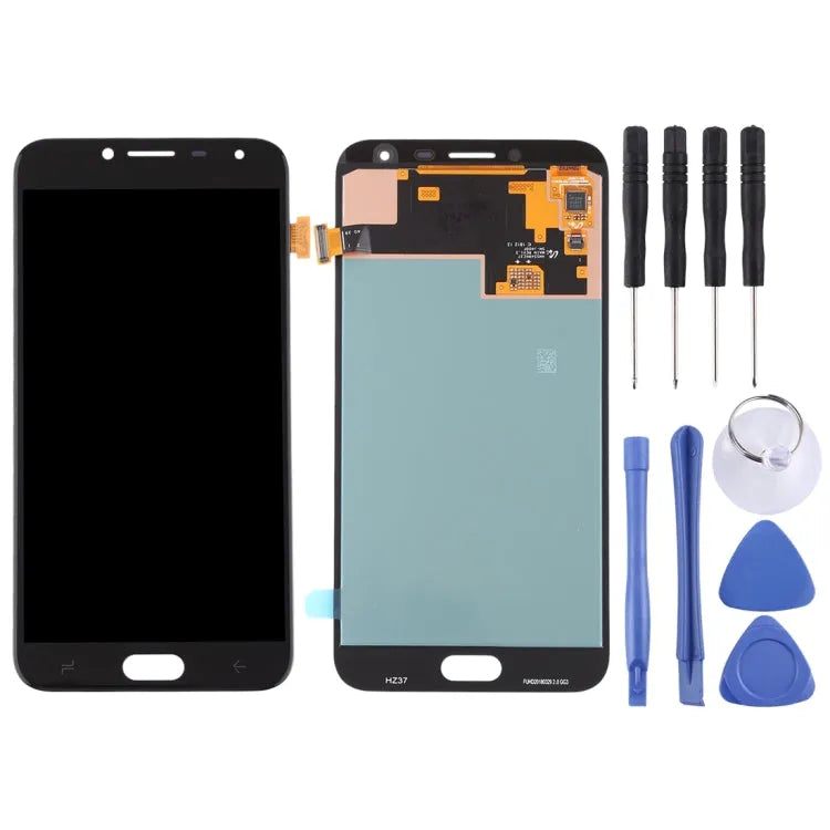 AMOLED LCD-scherm met digitizer volledige montage voor Samsung Galaxy J4 (2018) SM-J400 (zwart)