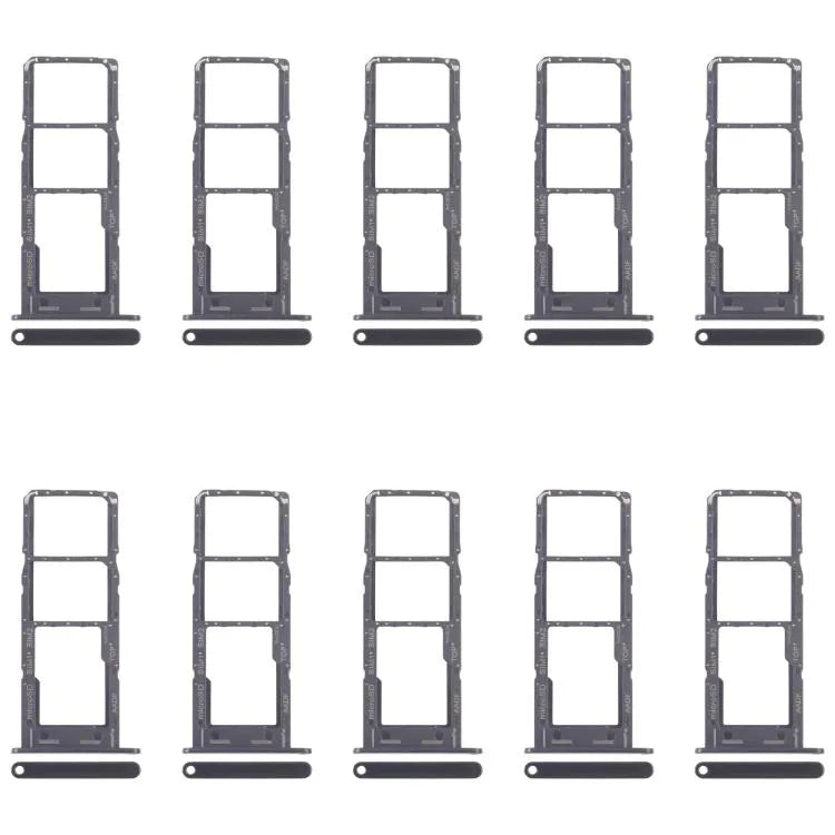 Set 10 stuks SIM-kaartlade plus micro SD-kaartlade in zwart voor Samsung Galaxy A14 5G SM-A146B