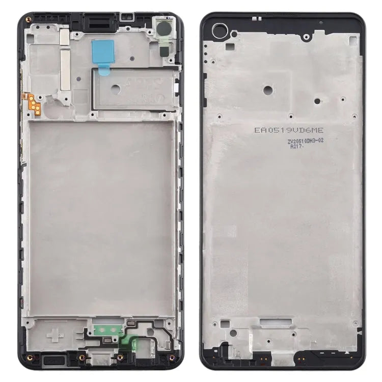 Frontbehuizing LCD-framebezelplaat in zwart voor Samsung Galaxy A21s