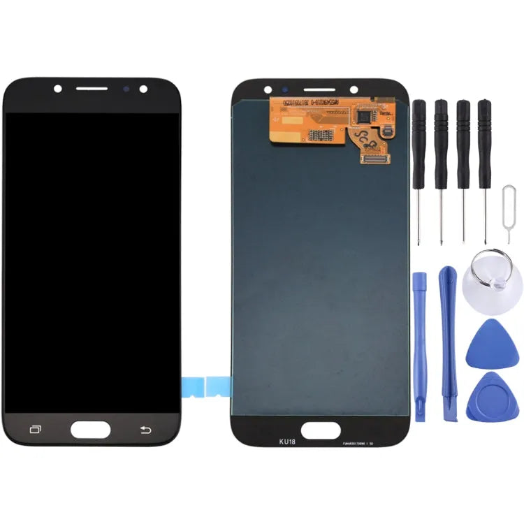Origineel Super AMOLED-schermdigitizer in zwart voor Samsung Galaxy J7 (2017) J7 Pro SM-J730F