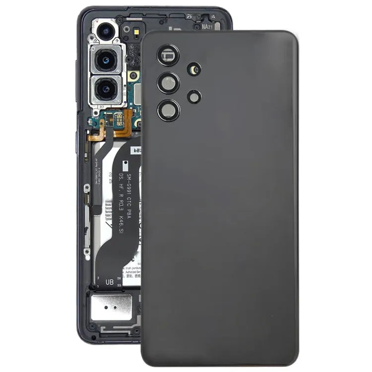 Batterij-achterklep met cameralensframe in zwart voor Samsung Galaxy A32 4G