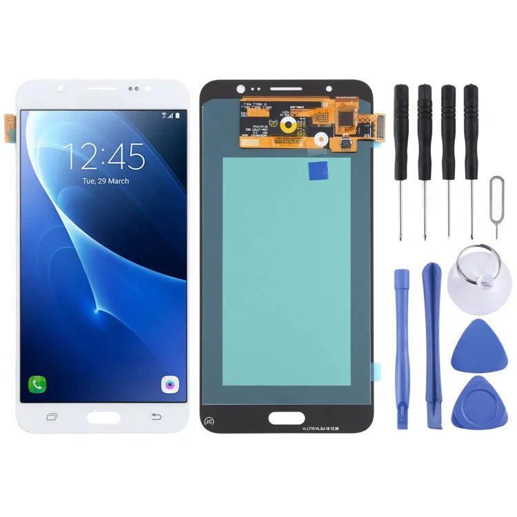 OLED LCD-schermdigitizer volledige montage in wit voor Samsung Galaxy J7 (2016) SM-J710
