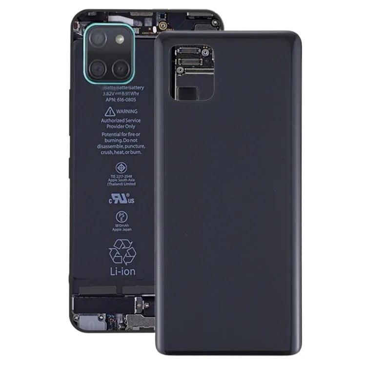 Batterij-achterklep in zwart voor Samsung Galaxy Note10 Lite SM-N770