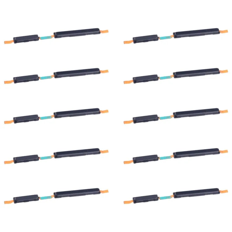 Set 10 stuks originele aan/uit-knop en volumeknop in zwart voor Samsung Galaxy A05 5G SM-A055F