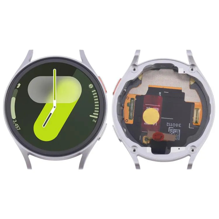 Origineel LCD-schermdigitizer volledige montage met frame voor Samsung Galaxy Watch7 44 mm SM-L310 SM-L315 (zilver)