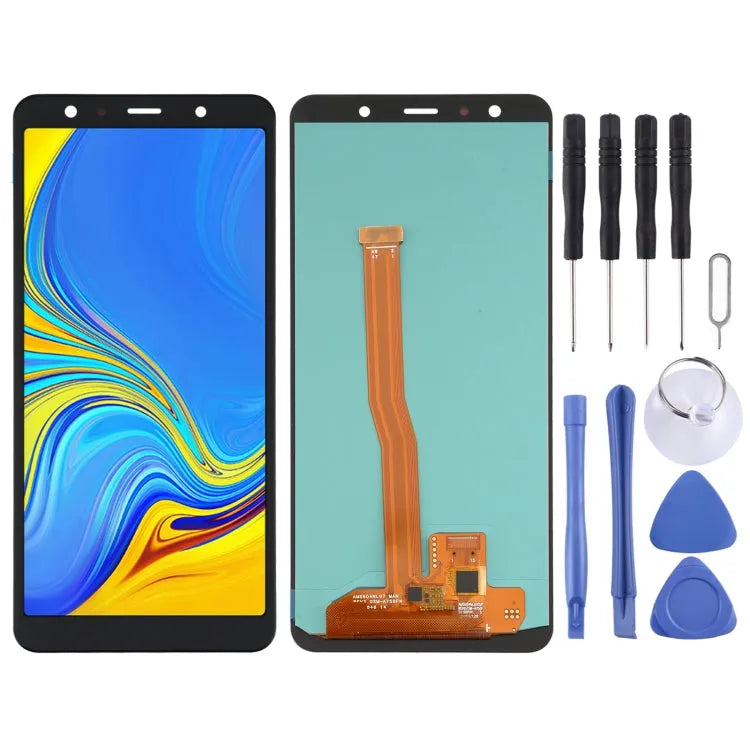 OLED LCD-schermdigitizer volledige montage voor Samsung Galaxy A7 (2018) SM-A750
