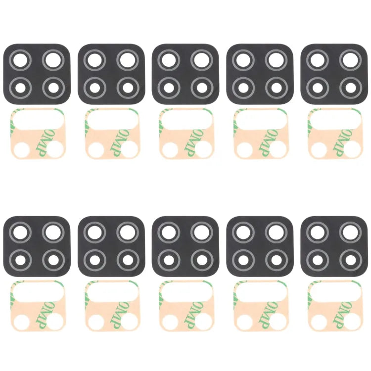 Set 10 stuks achtercameralens met lijm voor Samsung Galaxy A12 SM-A125