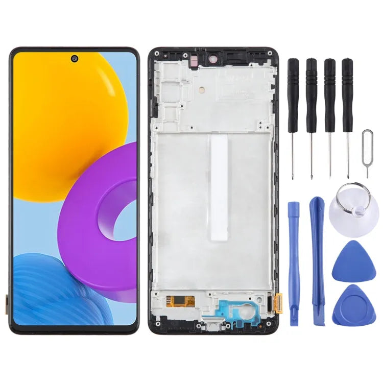 OLED LCD-scherm met digitizer en frame voor Samsung Galaxy M52 5G SM-M526B 6,43 inch