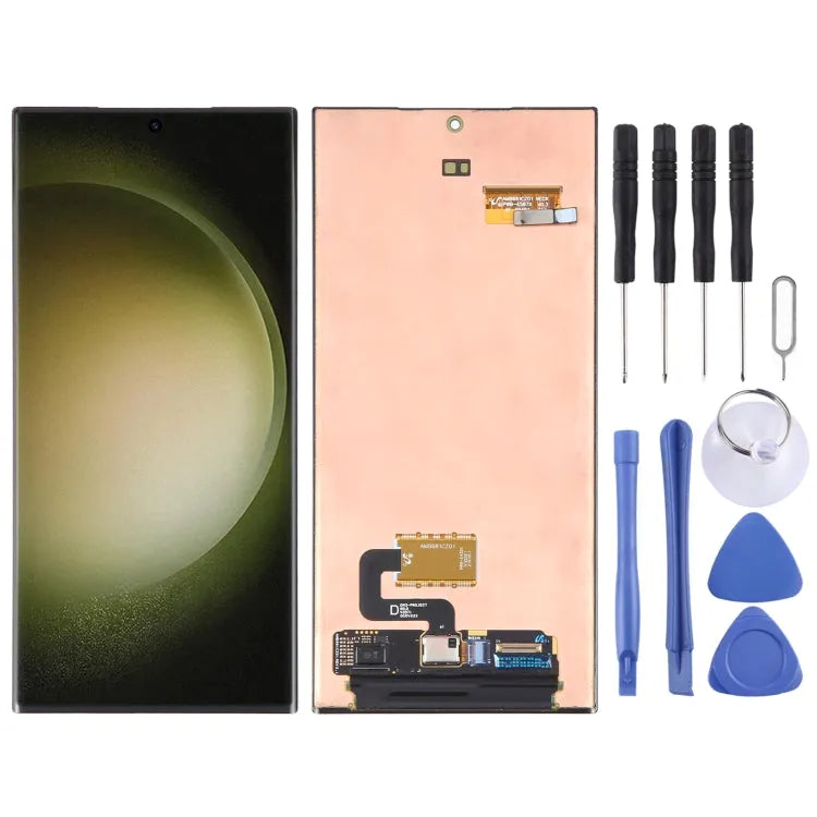 Origineel LCD-schermdigitizer volledige montage voor Samsung Galaxy S23 Ultra SM-S918B