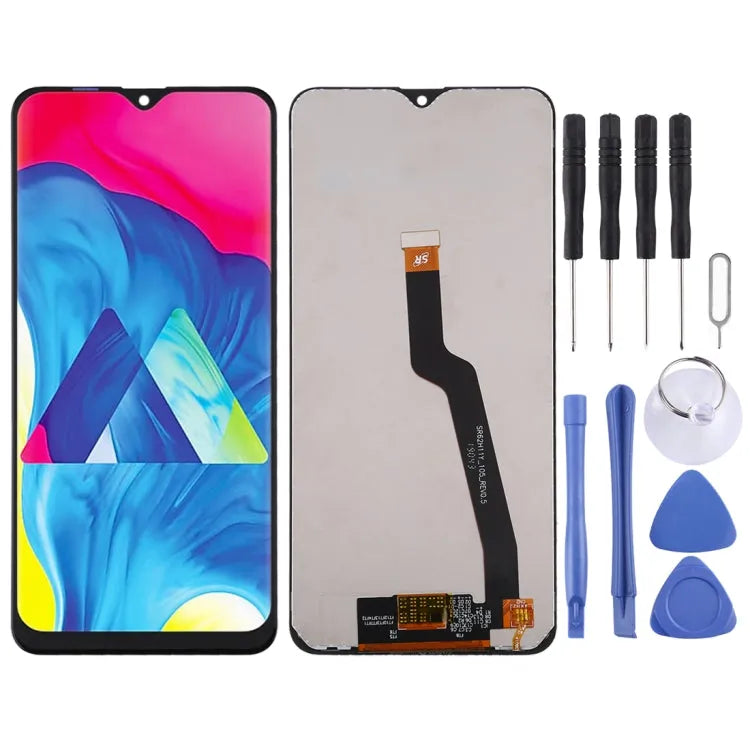 OEM LCD-schermdigitizer volledige montage in zwart voor Samsung Galaxy M10 SM-M105