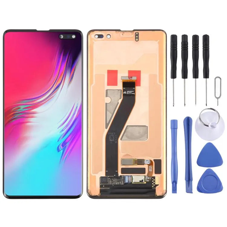 Origineel dynamisch AMOLED-schermdigitizer volledige montage voor Samsung Galaxy S10 5G