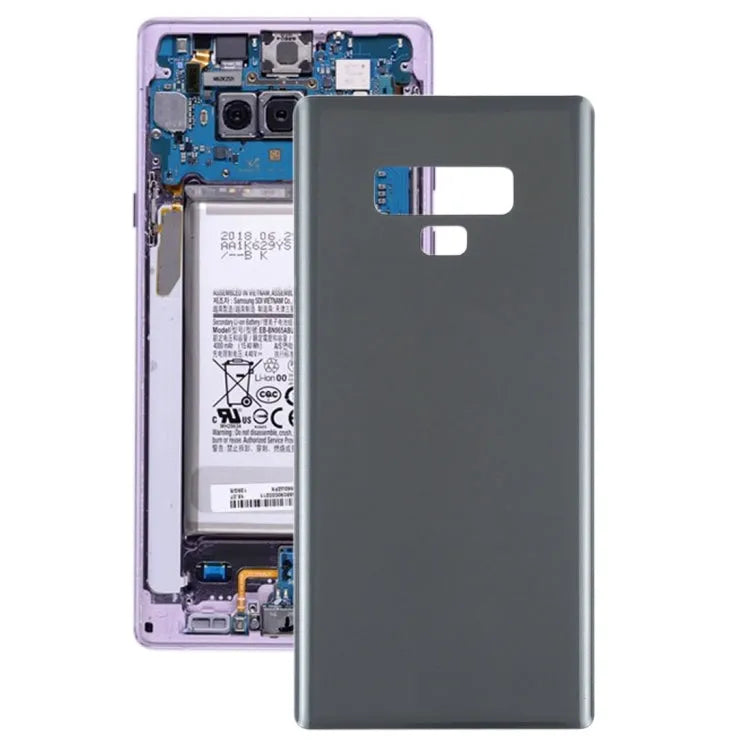 Glazen achterklep in grijs voor Samsung Galaxy Note 9 SM-N960A SM-N960F