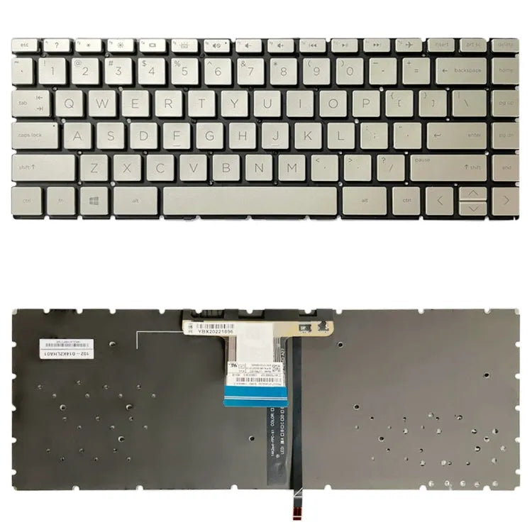 US-versie toetsenbord met achtergrondverlichting in goud voor HP Pavilion x360 14-CE 14-DH 14-CD 14M-CD 14T-CD L47854-171