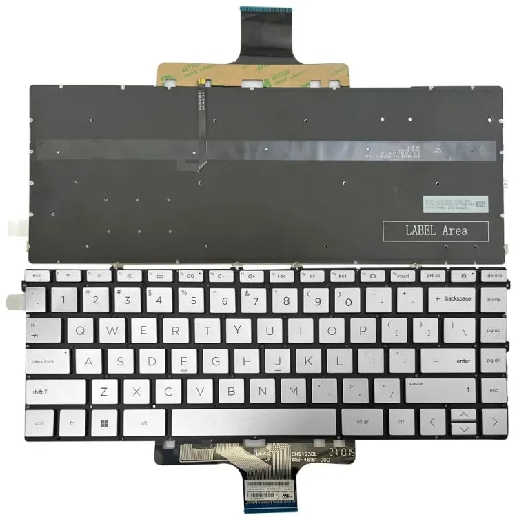 US-versie toetsenbord met achtergrondverlichting voor HP Pavilion x360 14-DW