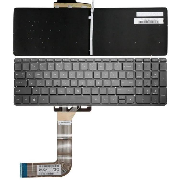 Laptop-toetsenbord met achtergrondverlichting US-versie voor HP 15-P000 en 17-F000