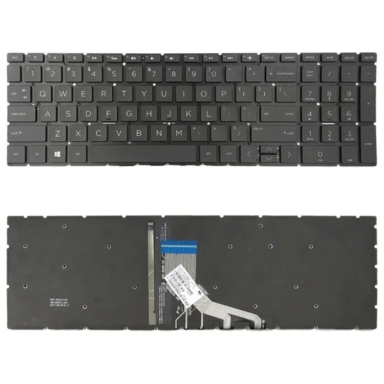 Laptop-toetsenbord met achtergrondverlichting US-versie voor HP 15-DA en 15-DB