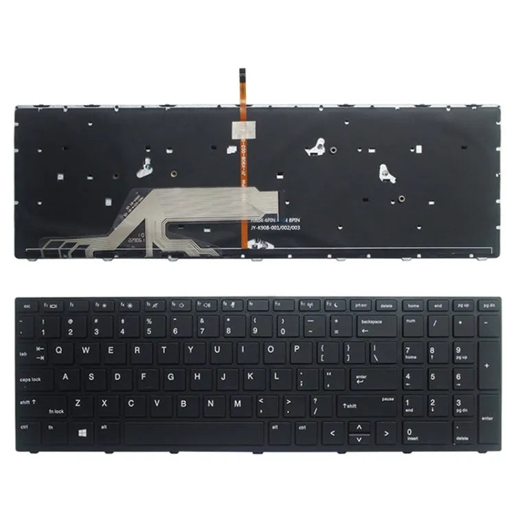 Laptoptoetsenbord met backlight US-versie voor HP ProBook 450